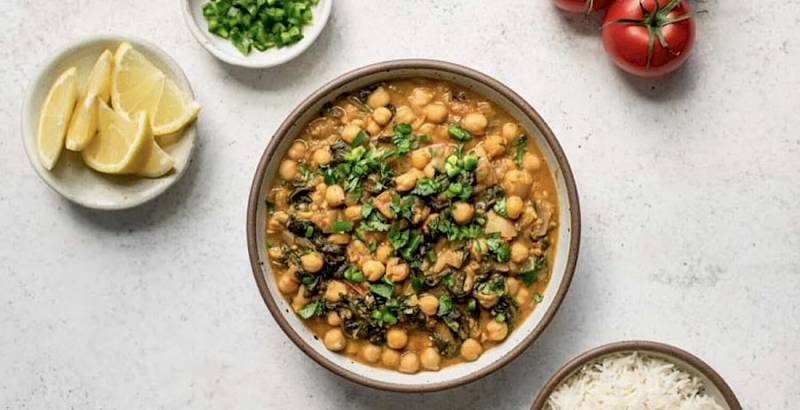Chickpea & Spinach Curry