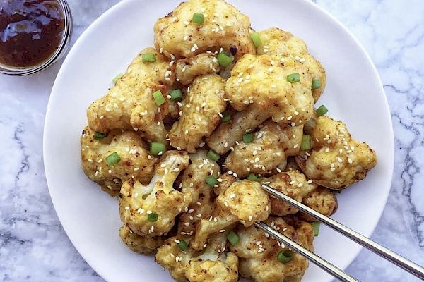 Spicy Sesame Cauliflower Wings